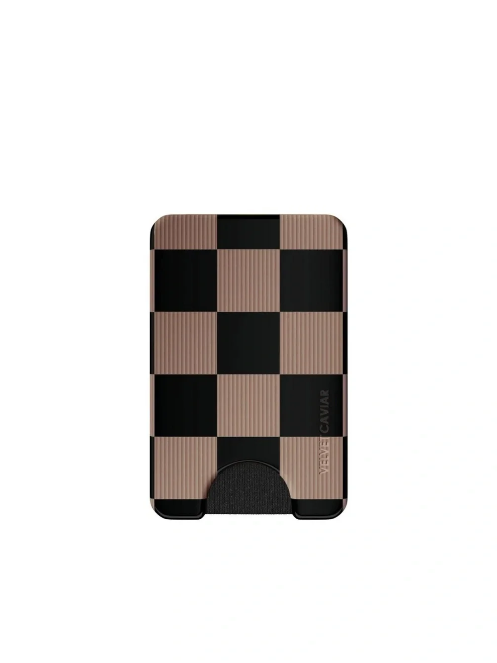 Velvet Caviar MagSafe Wallet - Mocha Vibe Checker